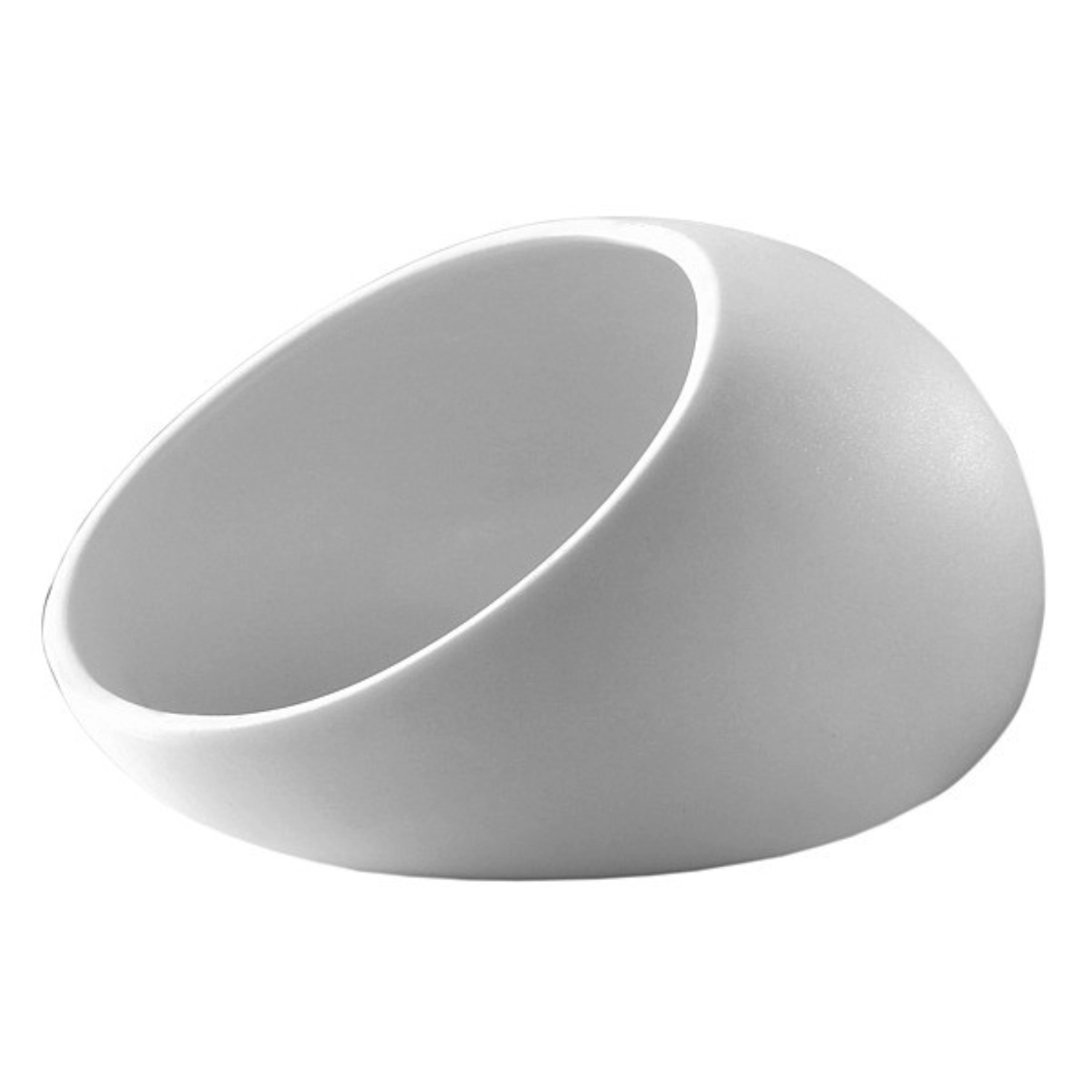 CAVE Coupe, porcelaine biscuit, blanc, 10.5x11.5x7cm