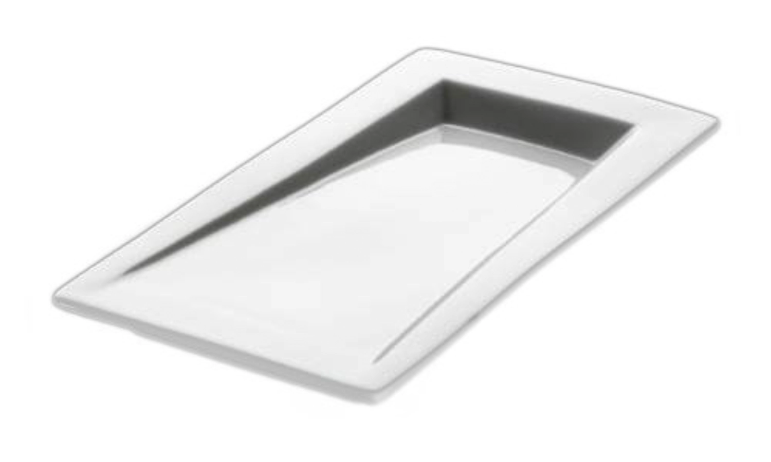 Set de 12 assiettes MODULes, porcelaine, blanc, 22x11cm