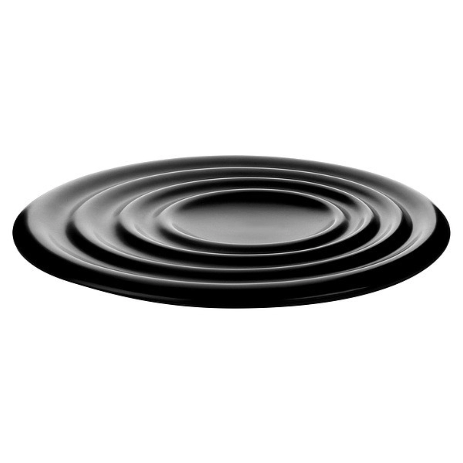 PULSAR Platte/Teller, Porzellan, schwarz matt, D29.5cm
