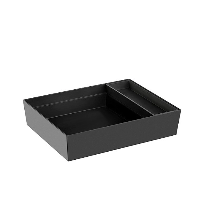 Bento Box Melamin, schwarz matt, 39x30.5x8.5cm