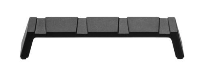 2er Set MODUL Löffelbank, Melamin, schwarz matt, 20x5x4cm