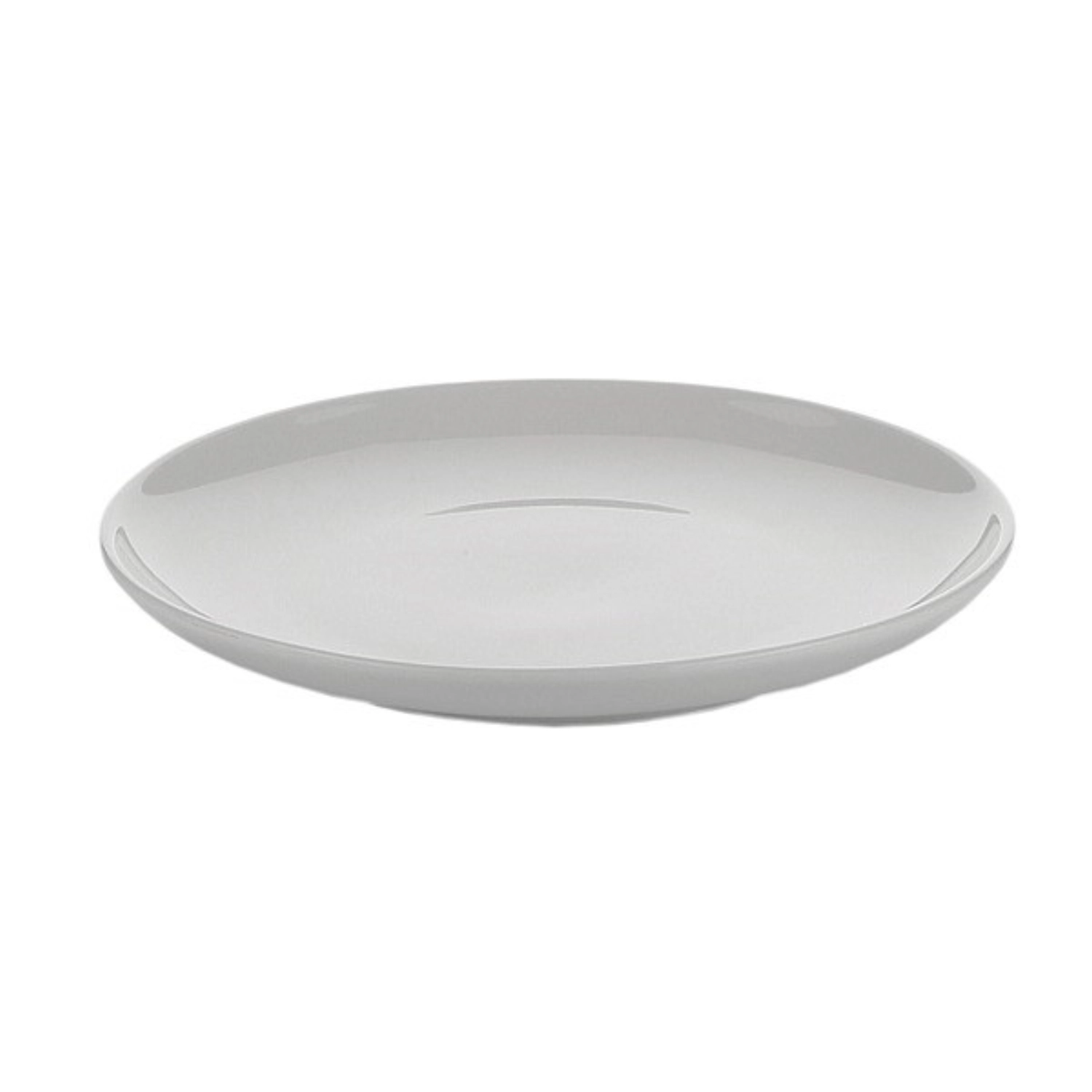 Set de 4 assiettes plates, porcelaine, blanc, D17cm