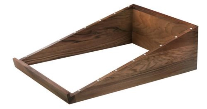 SOLID Porte-plateaux incliné en noyer 72.5x51cm