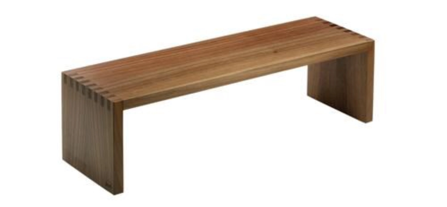 SOLID Pont, noyer massif, 54x17x16cm