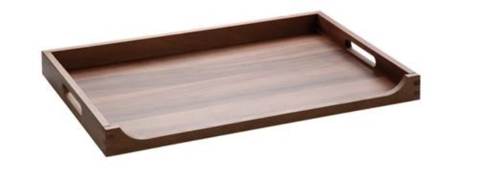 SOLID Plateau de service, noyer massif, 60x40x5.4cm