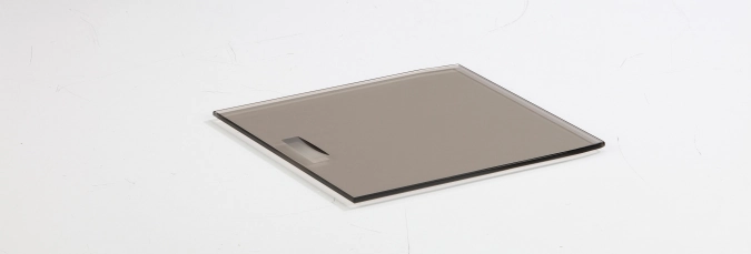 Glasdeckel, gehärtet, braun-getönt 17.3x16.7x0.4cm