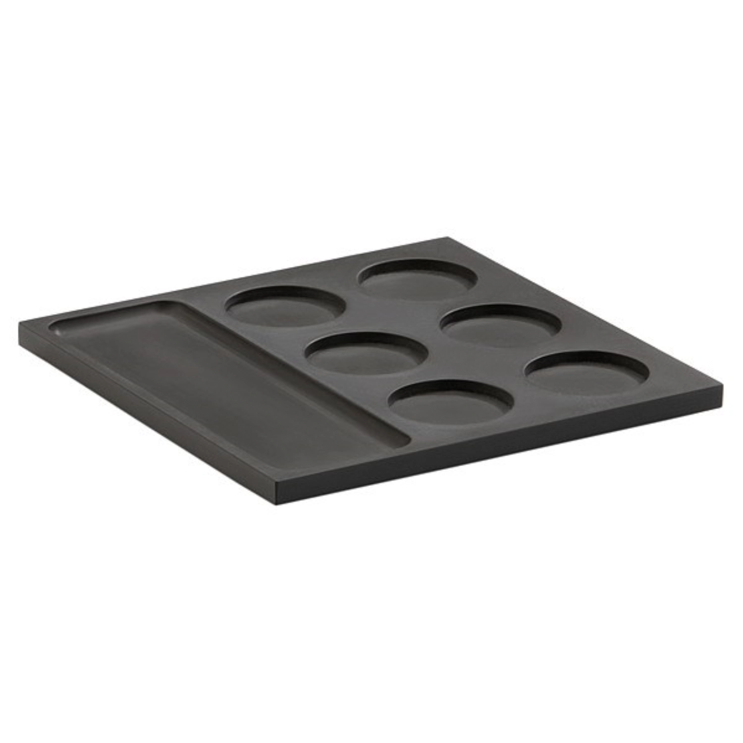 Einsatz für Kaffeekapseln, schwarz, 15.8x15.8x1cm