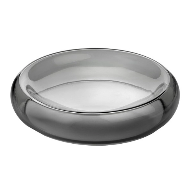 DUPLEX coupe en verre, gris D35cm, H7.5cm