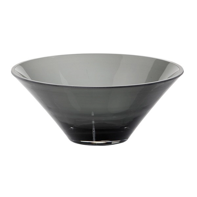 Glasschale, grau D23cm, H9.5cm, 1.5L