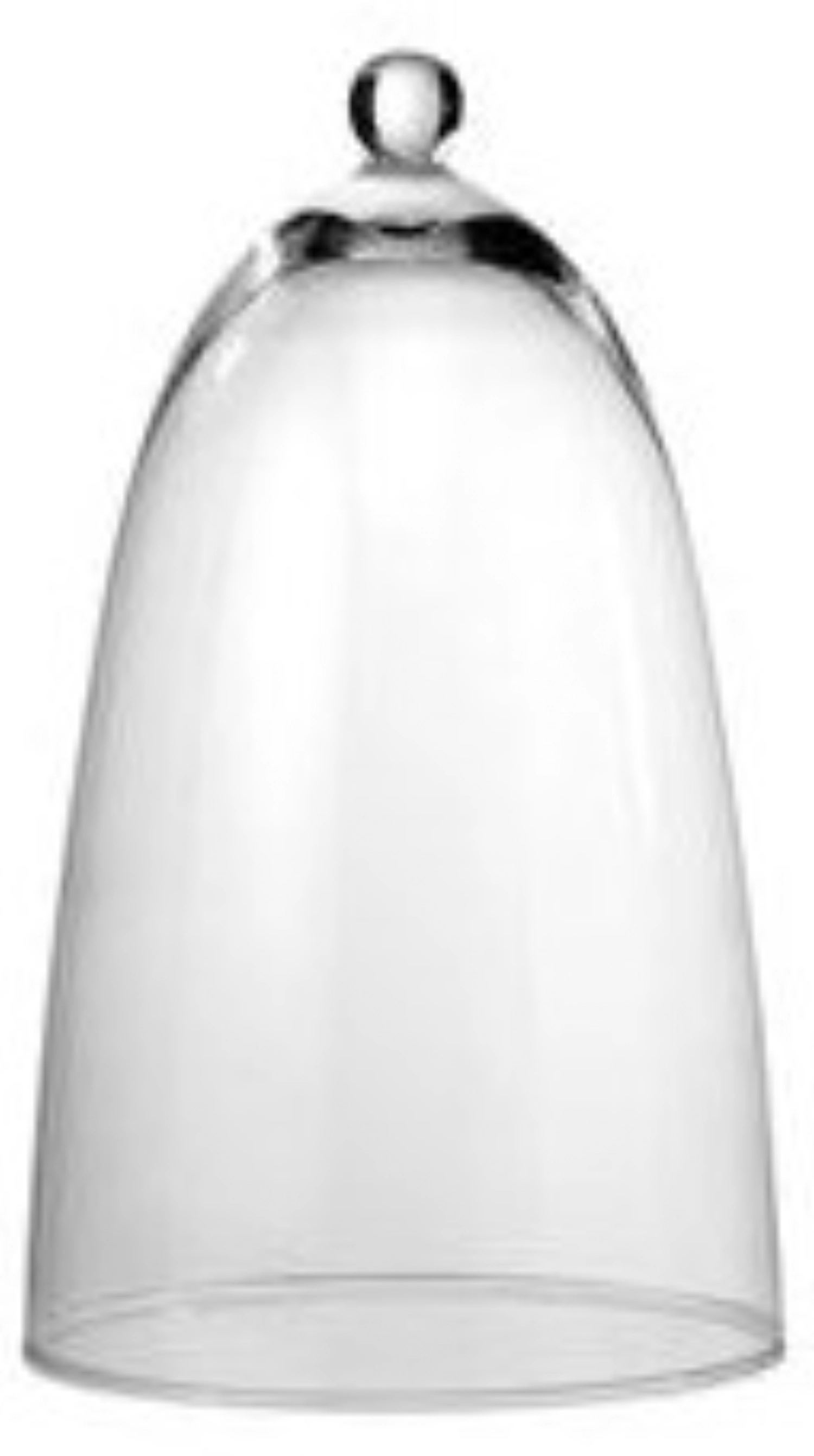 Glas-Cloche, Klarglas D18.5cm, H31cm