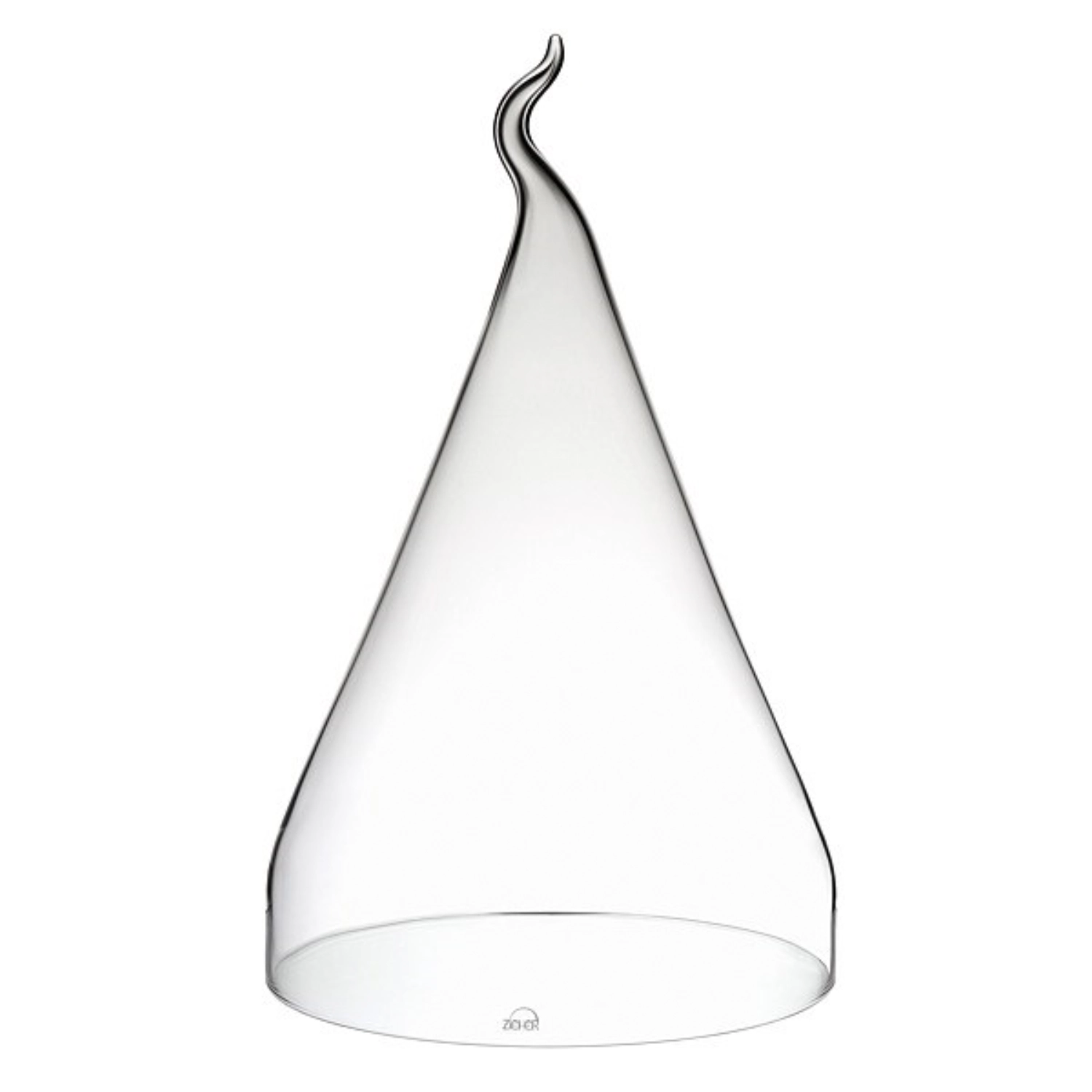 Cloche en verre, verre borosilicaté D30cm, H48-51cm