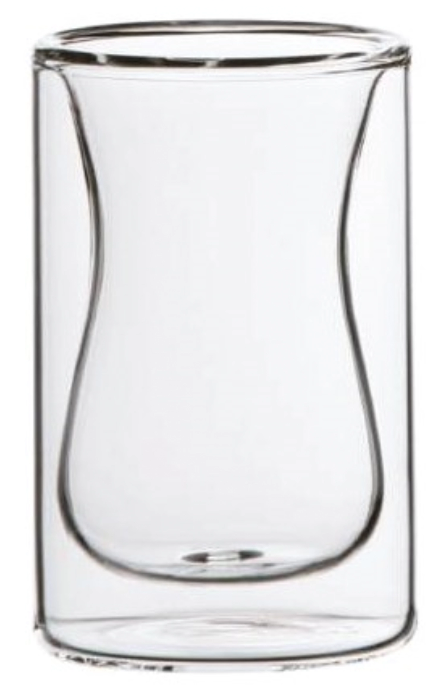 6er Set Glasminiatur, doppelwandig, D5.5cm, H8.5cm, 0.1L