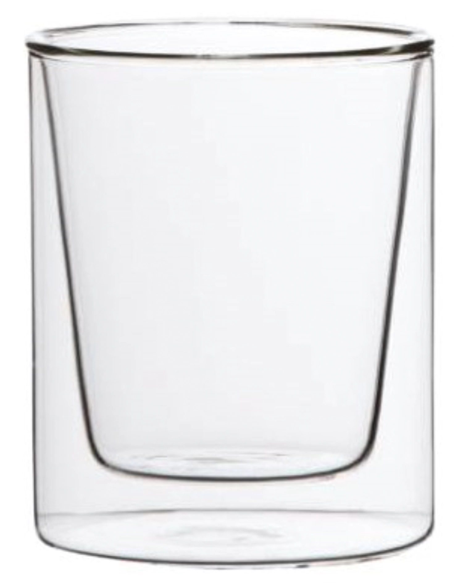 6er Set Glasbecher, doppelwandig, D8cm, H10cm, 0.28L