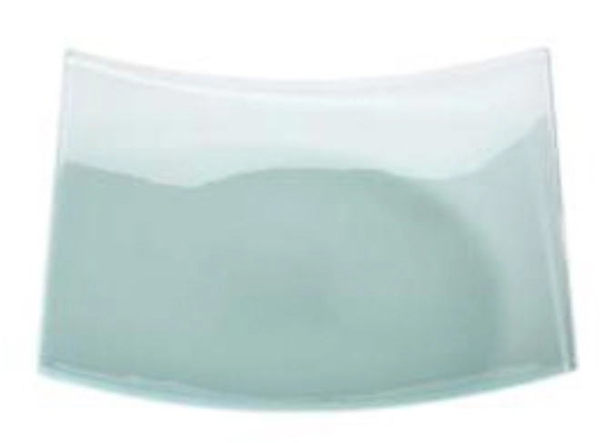 Coupe à buffet en verre, satinée, 38x38cm