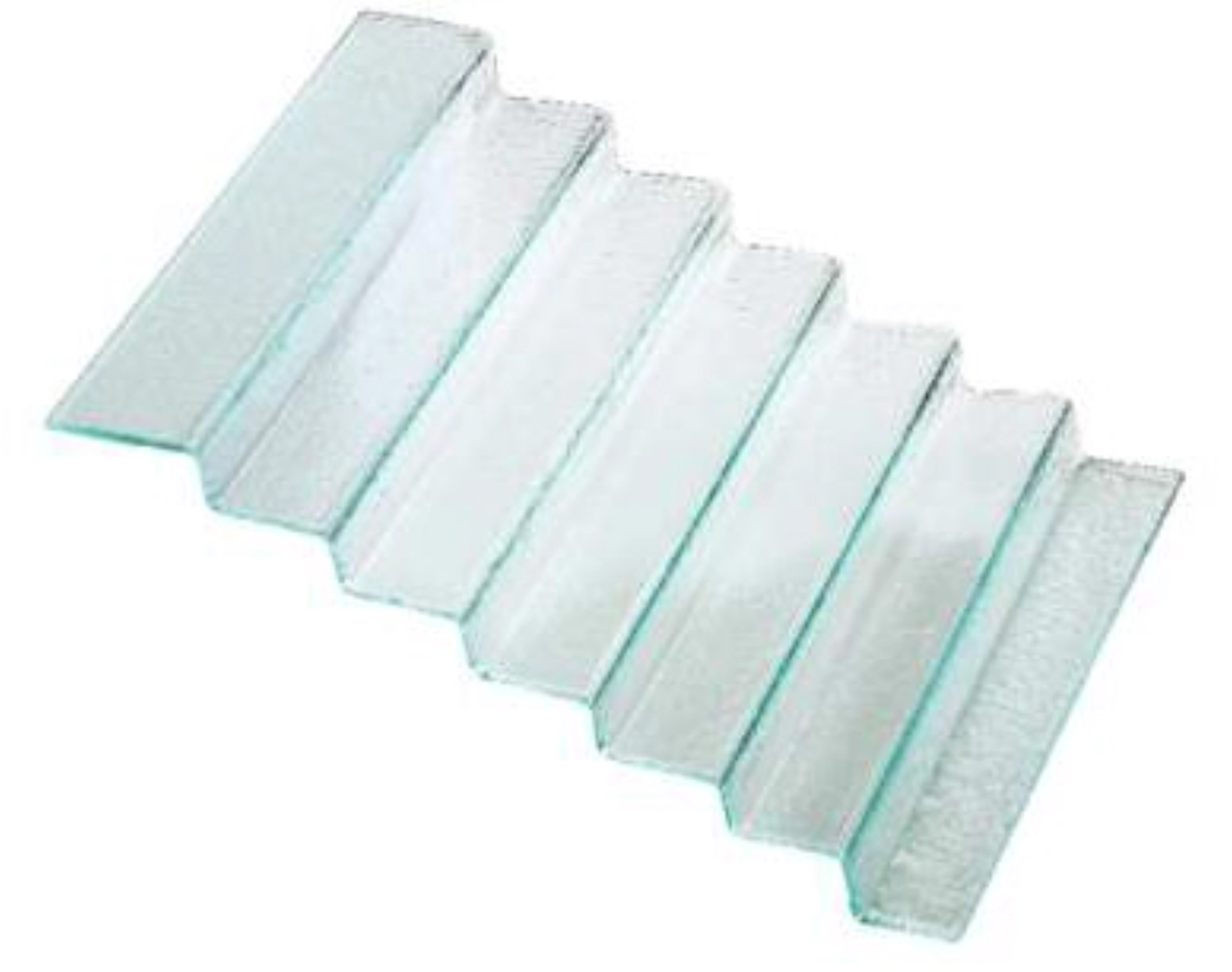 Escalier en verre, transparent 55x42xcm