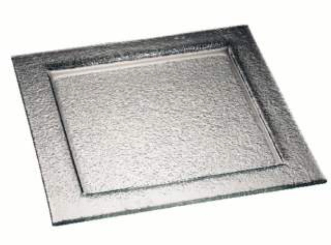 Plateau en verre, transparent 50x50cm