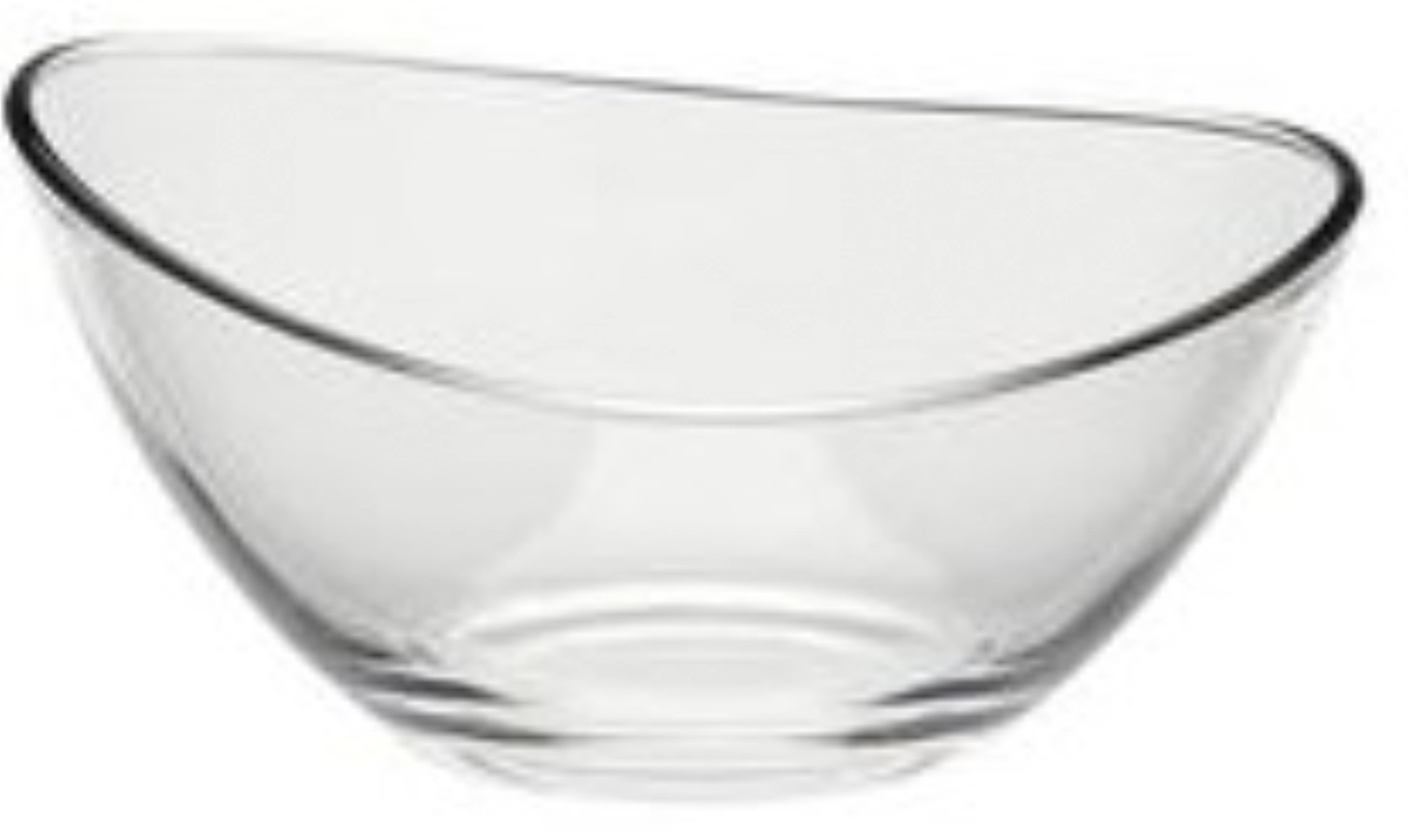 Lot de 6 coupes en verre ovales, claires, D7.5cm, H3.5cm, 0.
