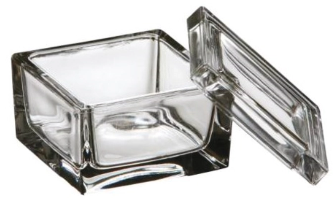 12er Set Glas-Miniatur/Deckel