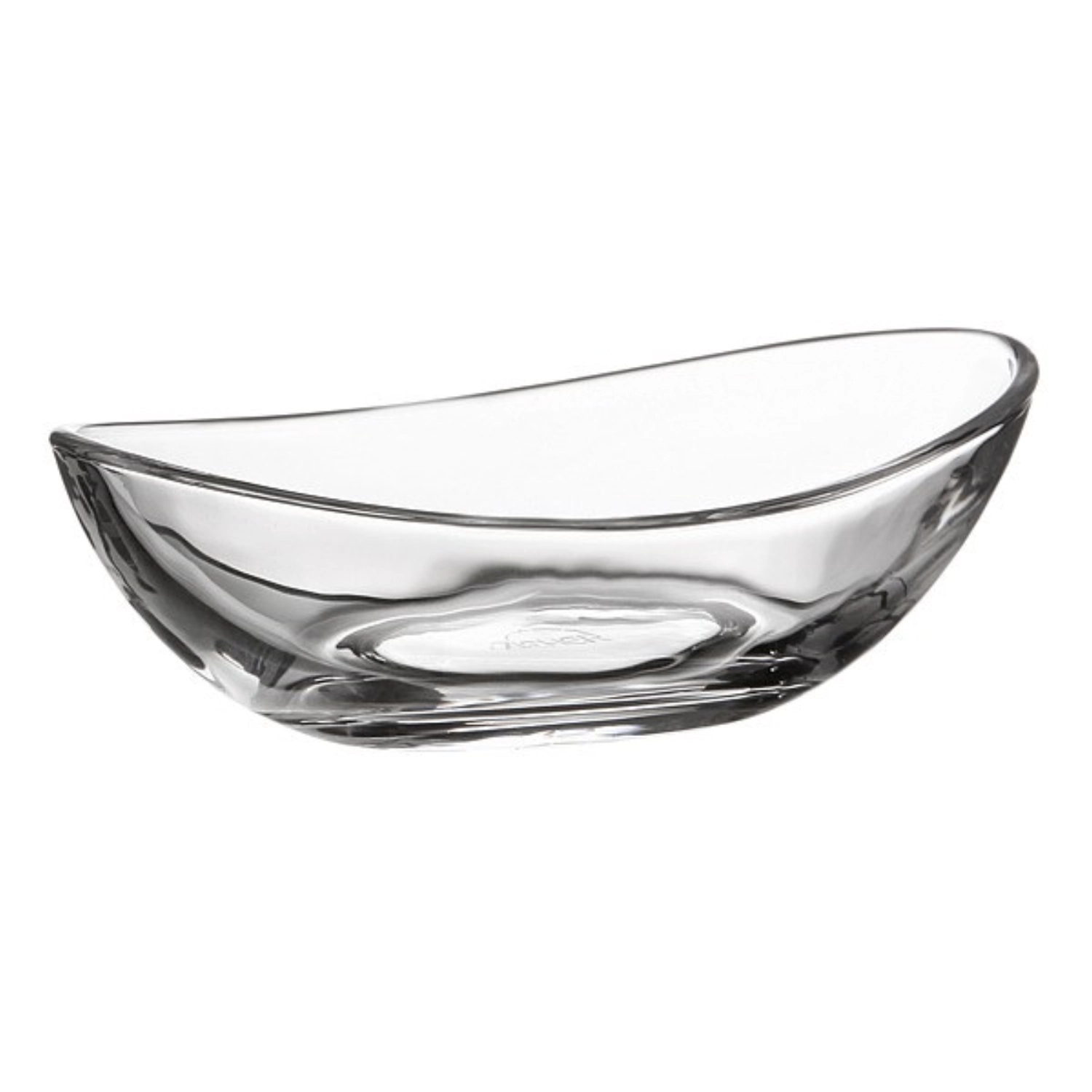 Set de 6 coupes en verre ovales, claires, 12.5x7x4cm, 0.08L