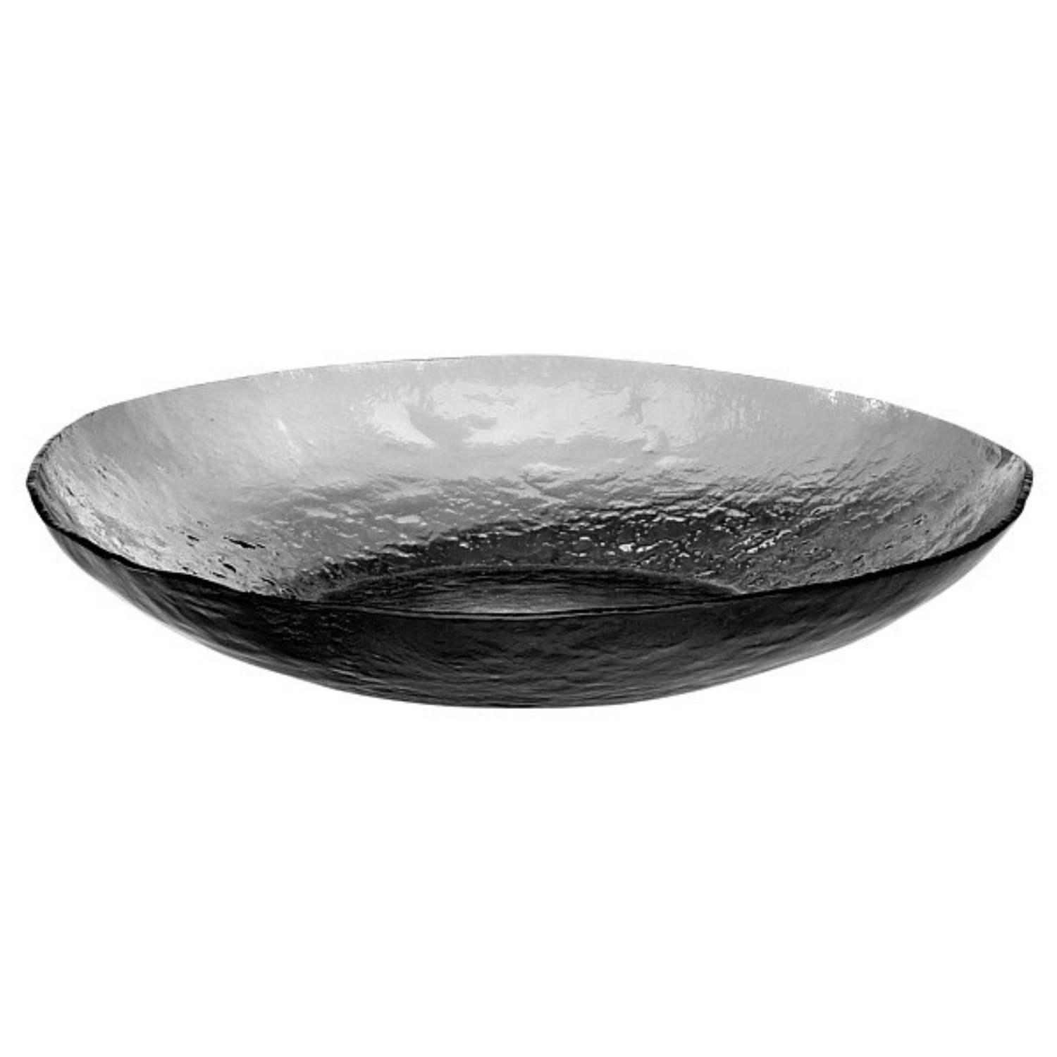 Coupe à buffet en verre, gris noir D82cm, H15cm