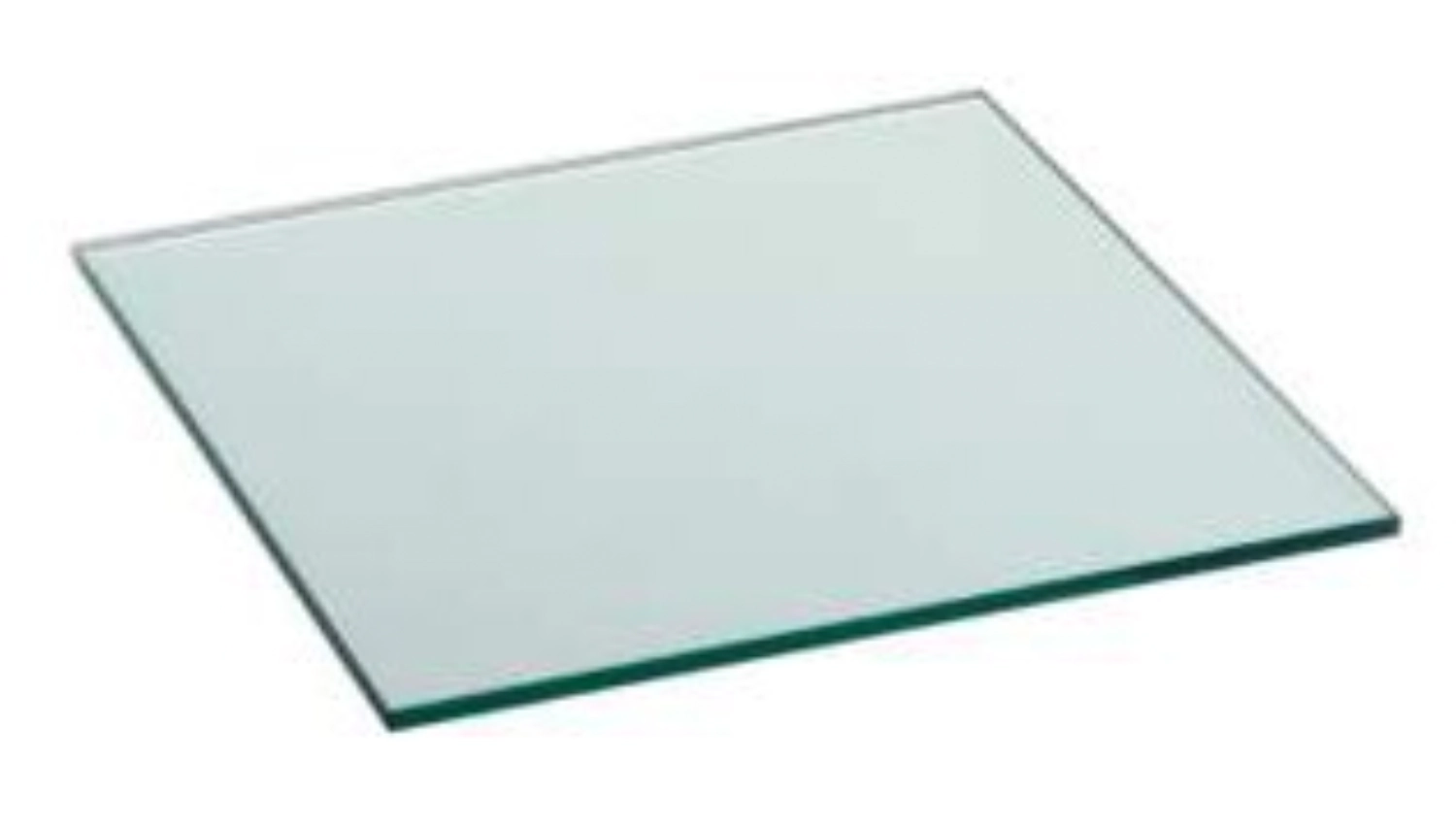 Plateau de buffet en verre, transparent, trempé, 50x50x1cm