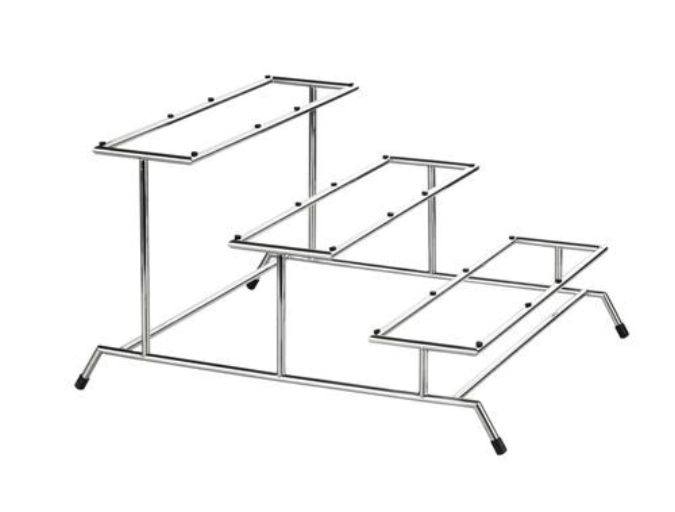 STABLO Étagère à buffet, acier inoxydable, poli 46.5x54.5x30