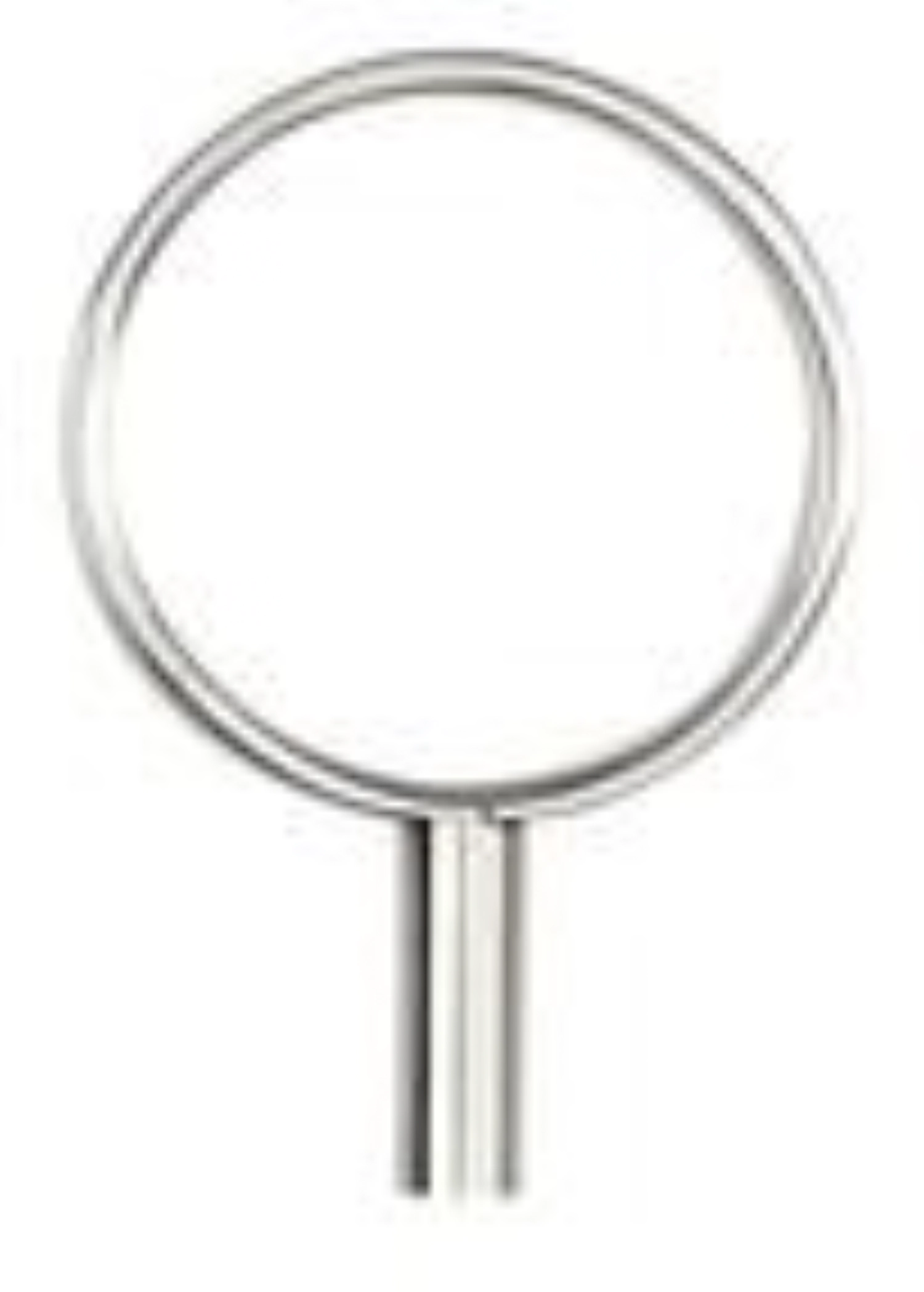 Set de 10 anneaux S, acier inoxydable, poli, D2.8cm