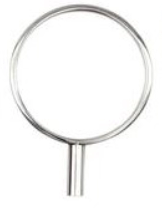 10 pcs. bague M, acier inoxydable, poli, D3.8cm
