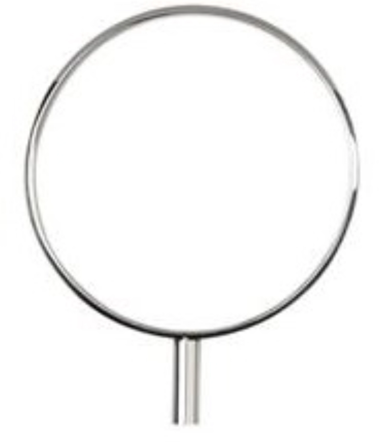 10 pcs. bague L, acier inoxydable, poli, D5,6cm