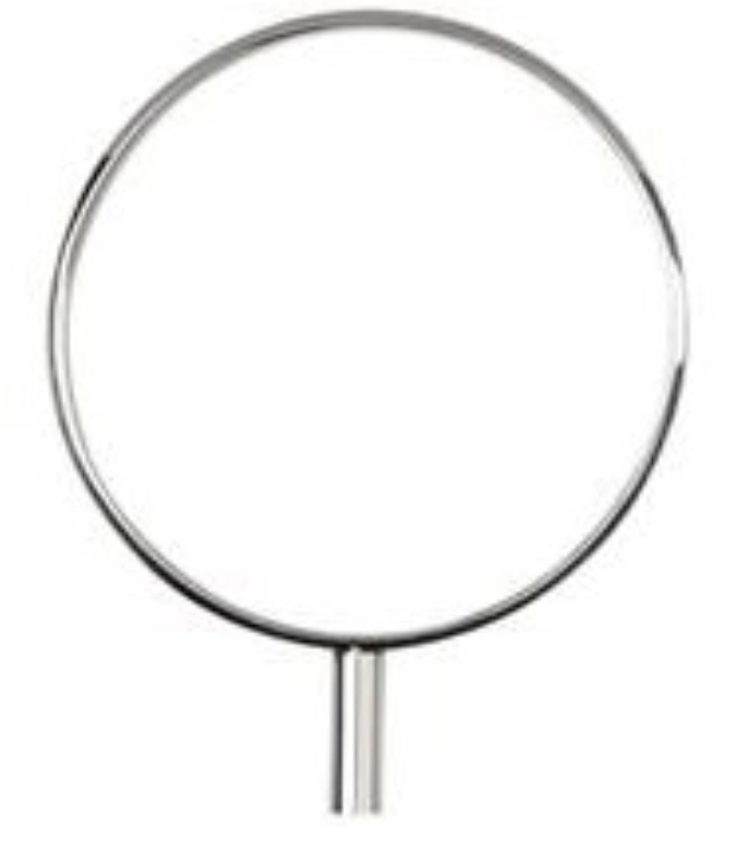 10 pcs. bague L, acier inoxydable, poli, D5,6cm