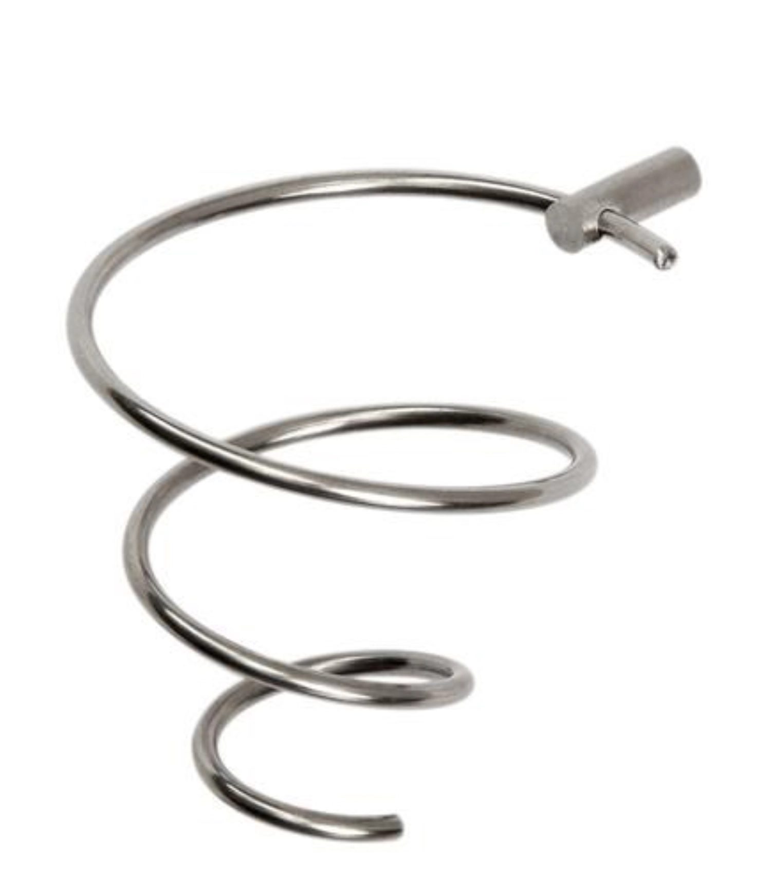 10 pièces Spirale, acier inoxydable, poli, D4.5/2cm