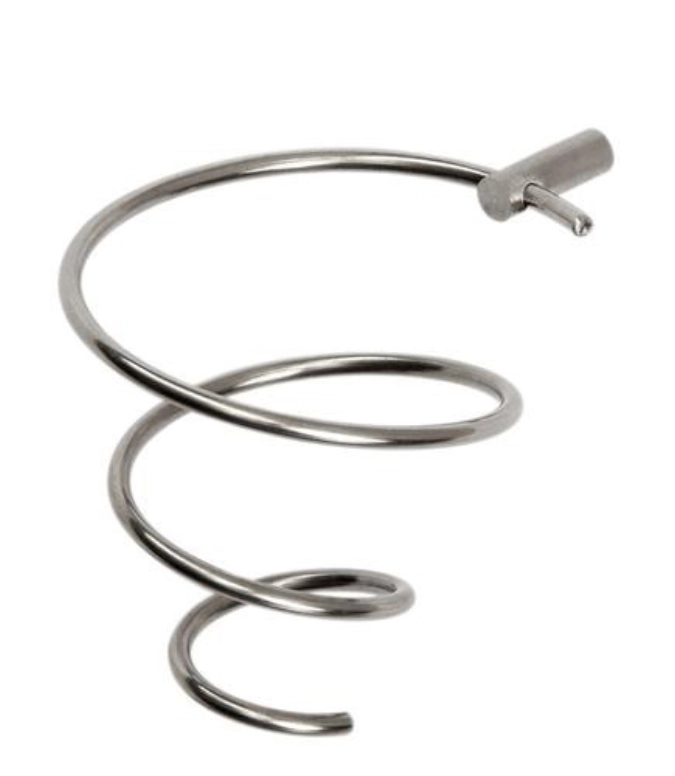 10 pièces Spirale, acier inoxydable, poli, D4.5/2cm