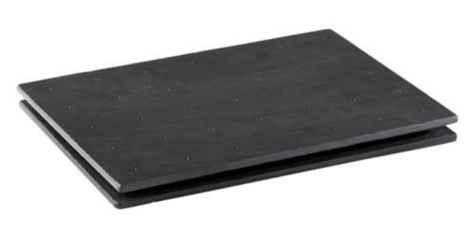 Plateau à brochettes en ardoise double, non scellé, 35x25x2,