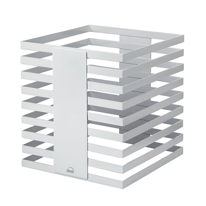 SQUARELINE Présentoir à buffet, inox, blanc, 24x24x25.5cm