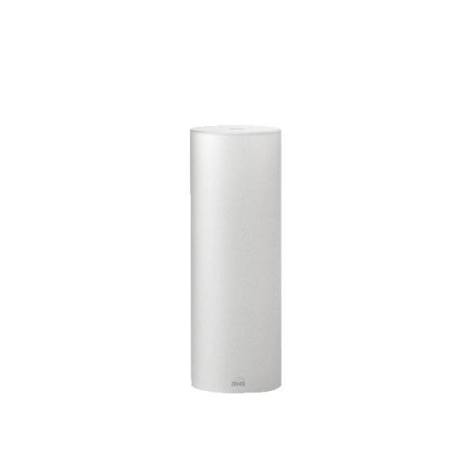 Set de 3 tubes, acrylique, satiné, blanc, D12cm, H34cm