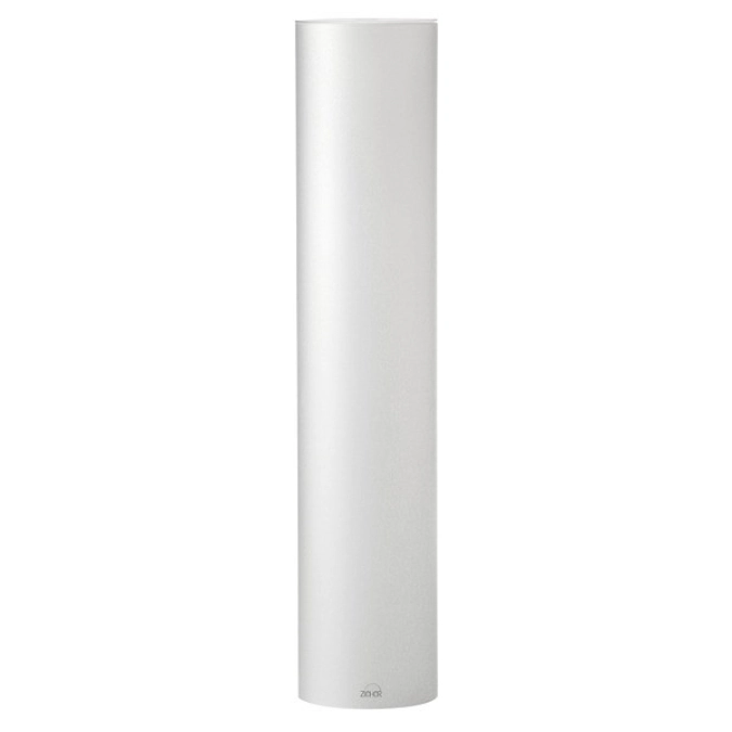 Set de 3 tubes, acrylique, satiné, blanc, D12cm, H58cm