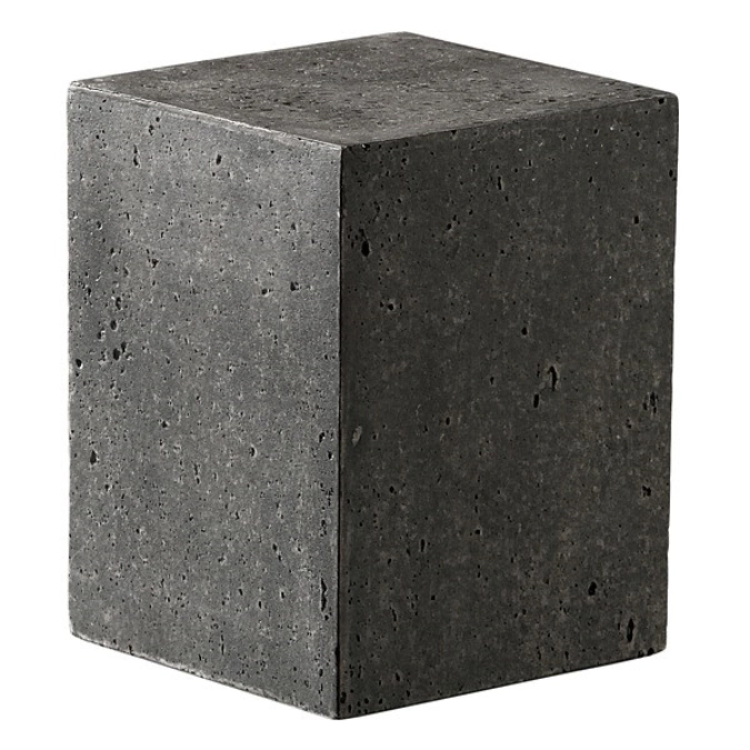 Lot de 2 KONKRET ! Présentoir de buffet, gris foncé, 12x12cm