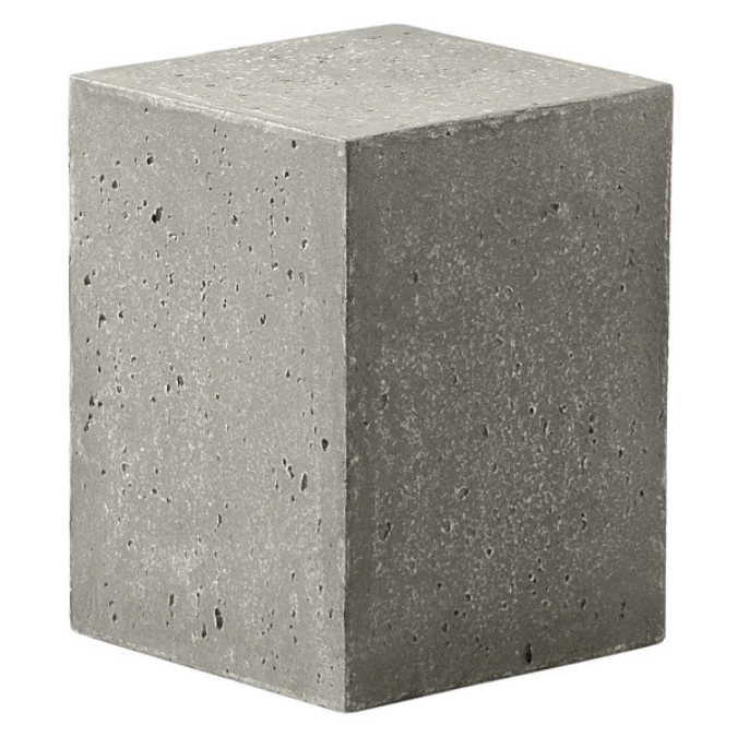 2 pièces de KONKRET ! Présentoir de buffet, gris clair, 12x1