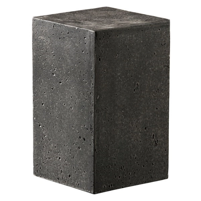 Lot de 2 KONKRET ! Présentoir de buffet, gris foncé, 12x12cm