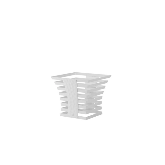 SKYLINE Présentoir à buffet, inox, blanc, -25x25x22.5cm