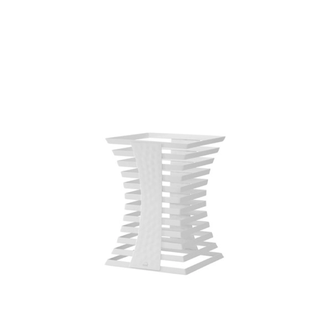 SKYLINE Présentoir à buffet, inox, blanc, 25x25x34.5cm
