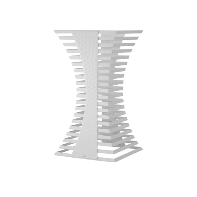 SKYLINE Présentoir à buffet, acier inoxydable, blanc, 32x32x