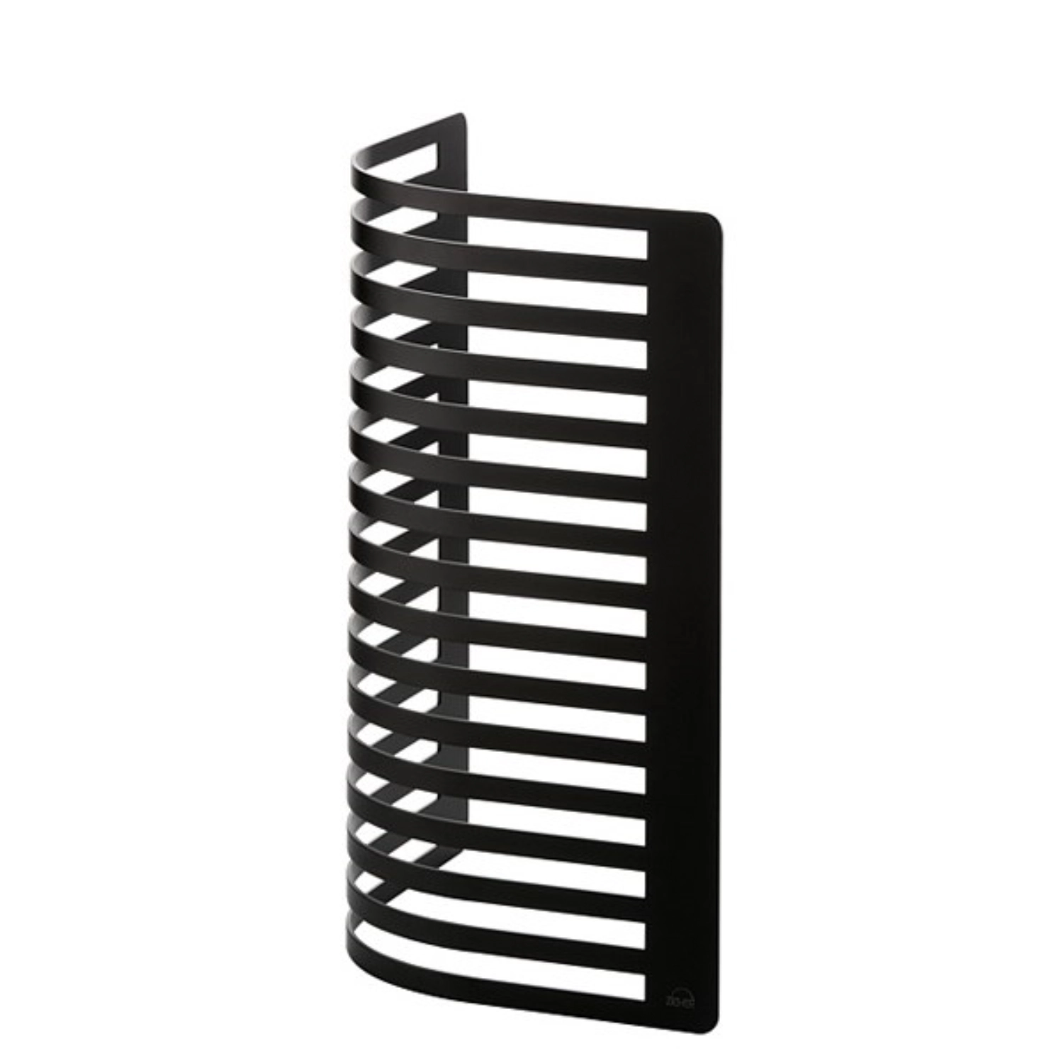 2er Set CURVE Buffetständer, schwarz matt, 27x27x46.5cm