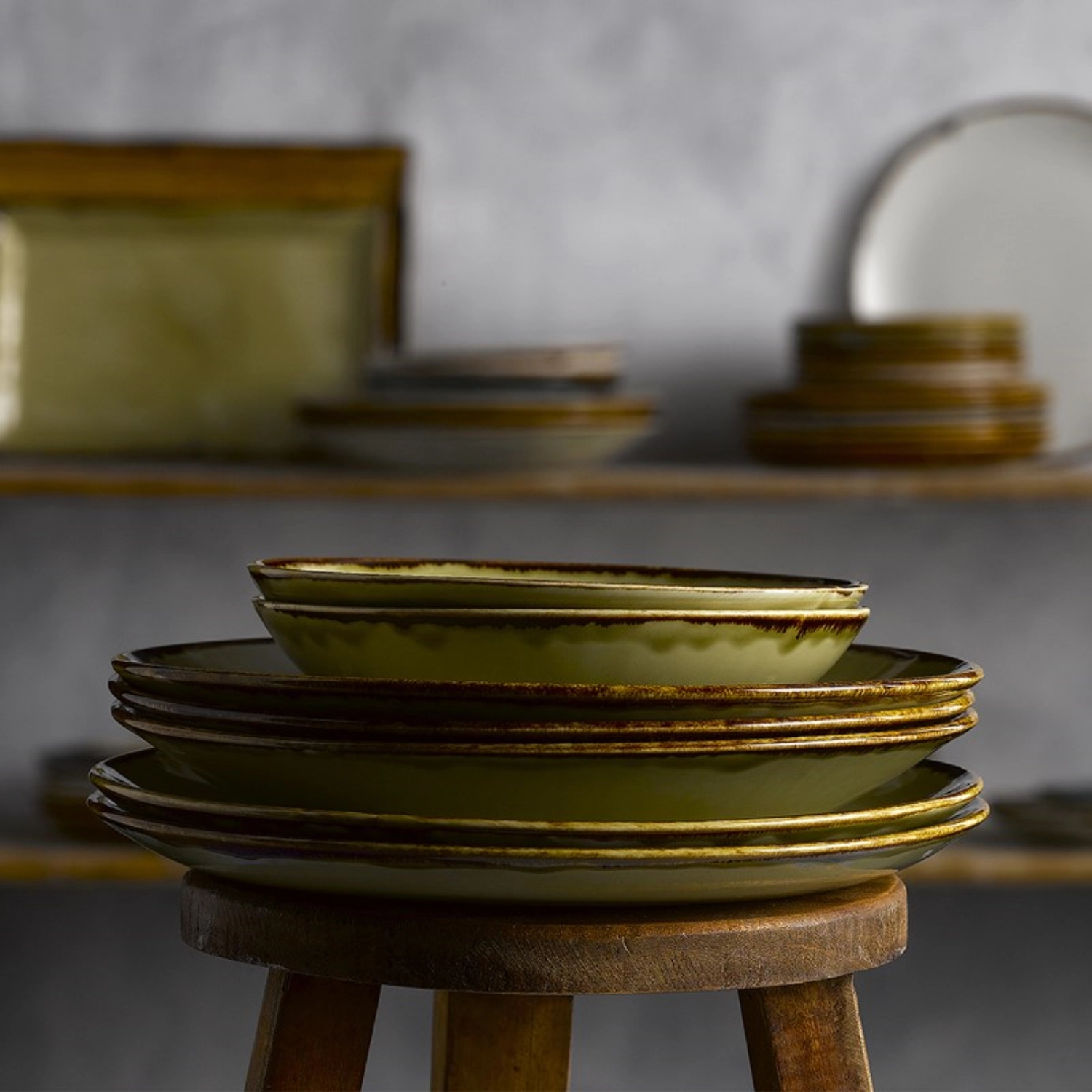 Harvest Green Walled Teller