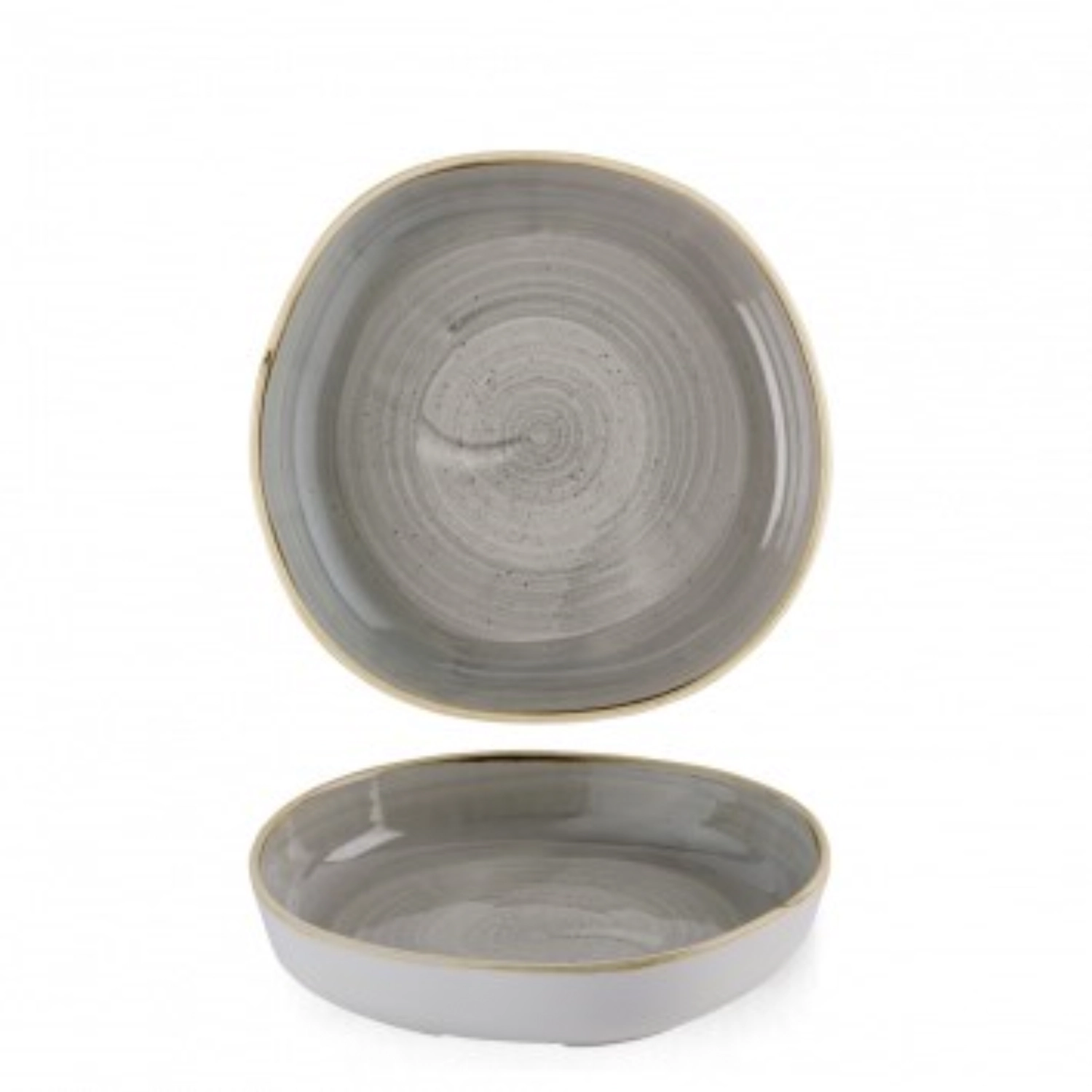 Stonecast Peppercorn Grey Organic Walled saladier