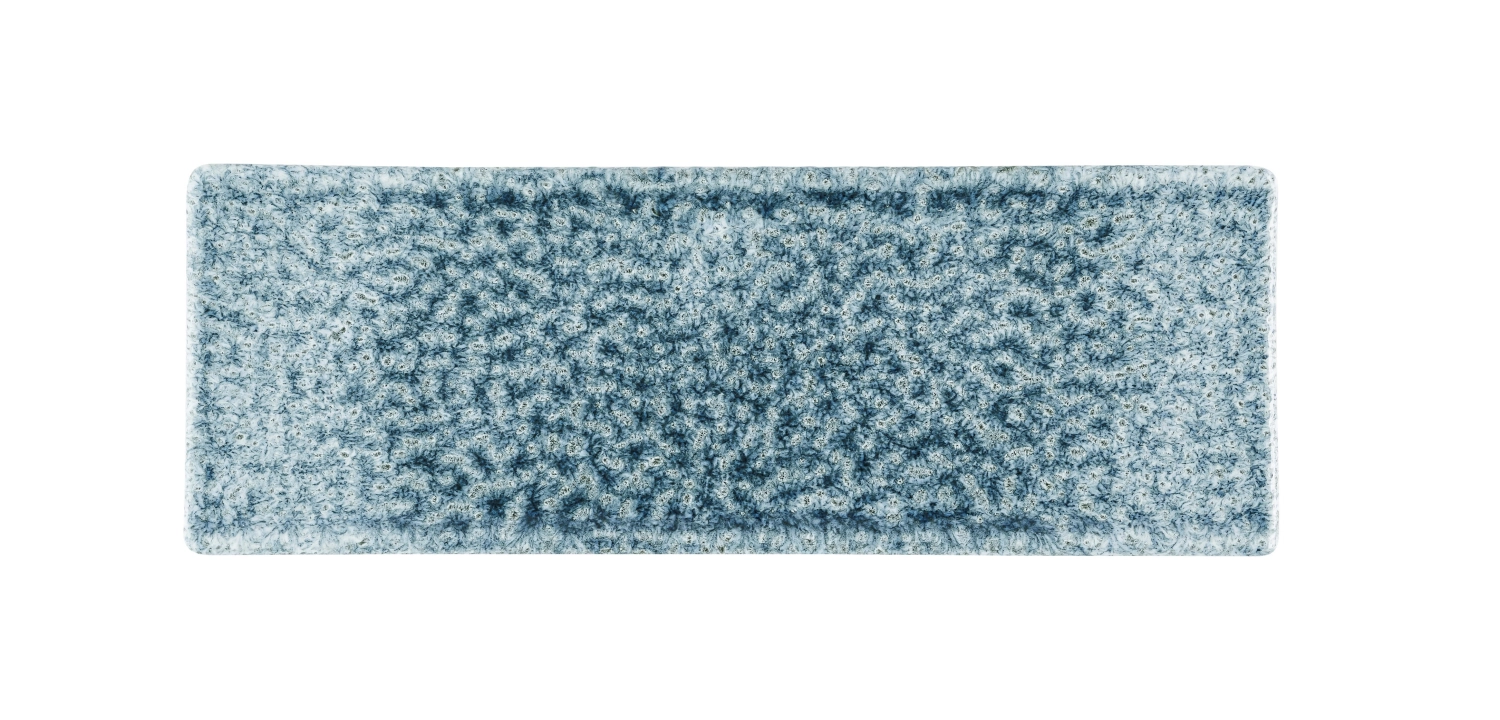 S.P. Raku Topaz Blue Platte