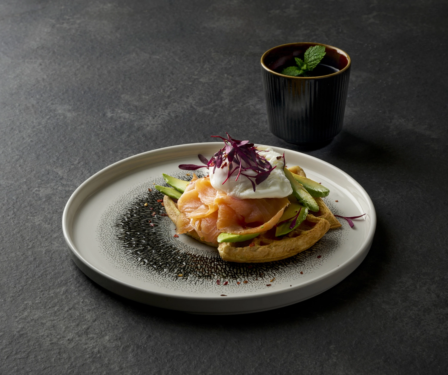 S.P. Fusion Quartz Black Coupe Teller tief