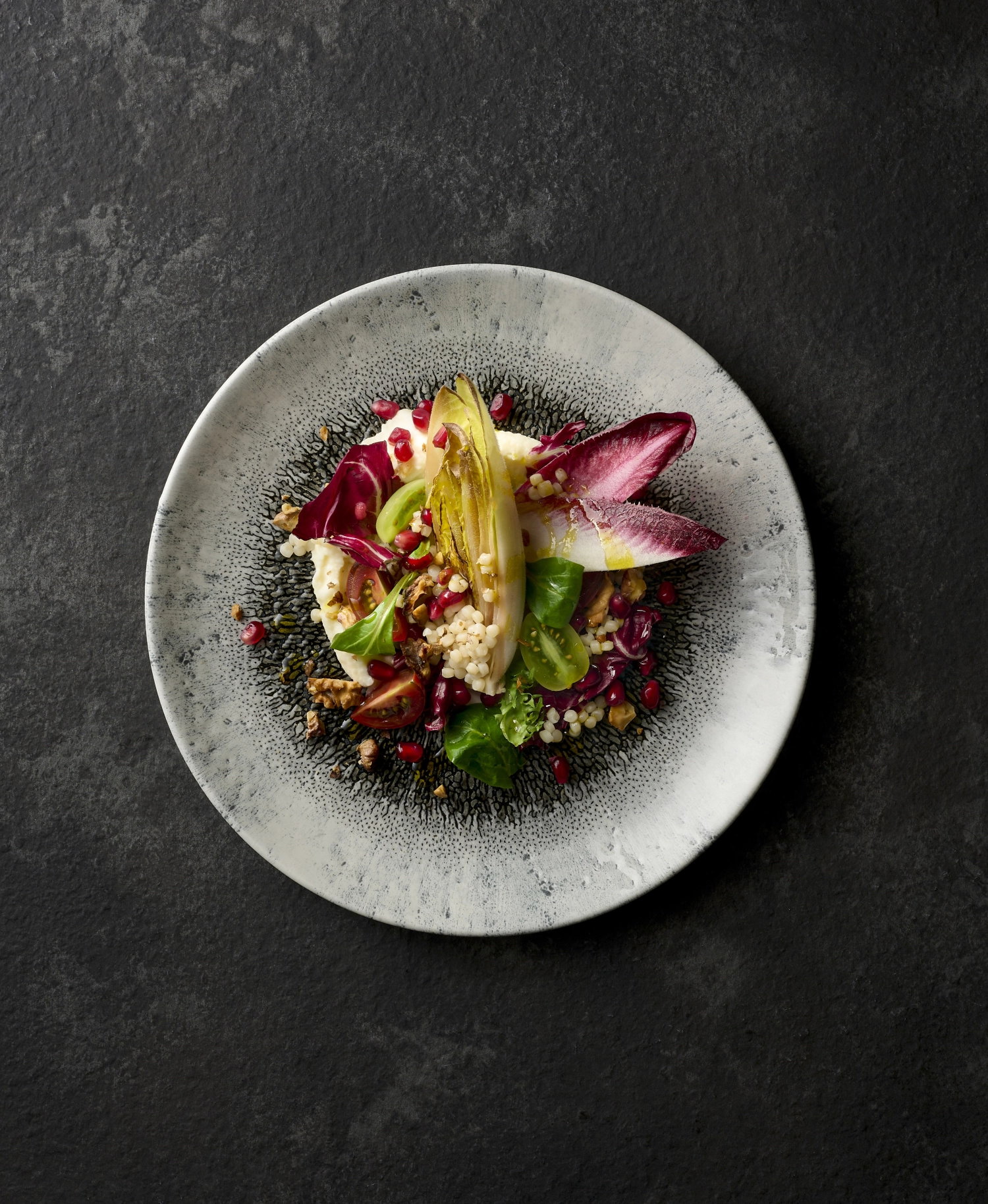 S.P. Fusion Quartz Black Walled Teller flach