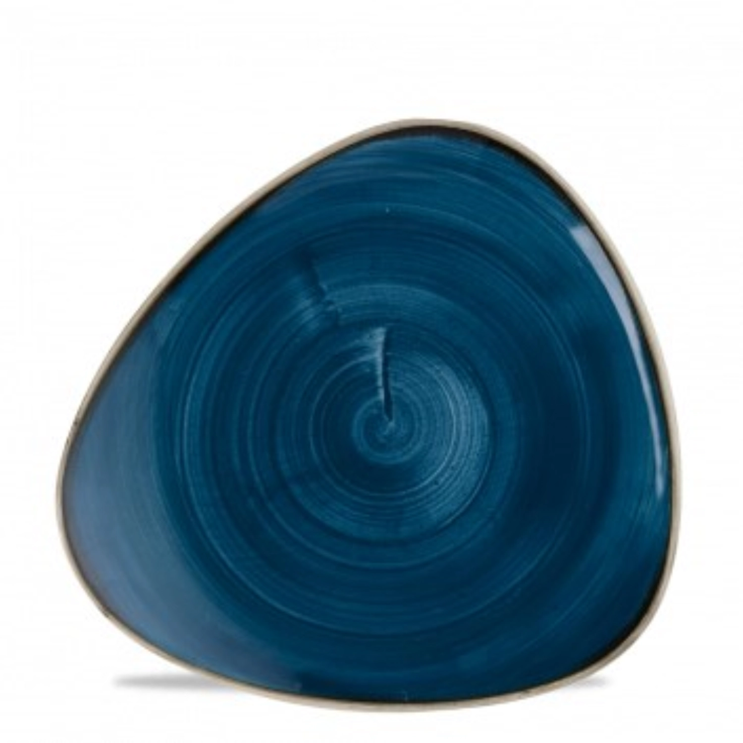 Stonecast Java Blue Triangel Teller flach