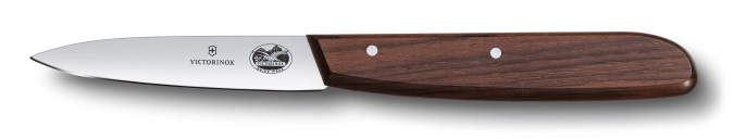 Wood, Couteau à légumes, 8 cm, coupe droite, érable